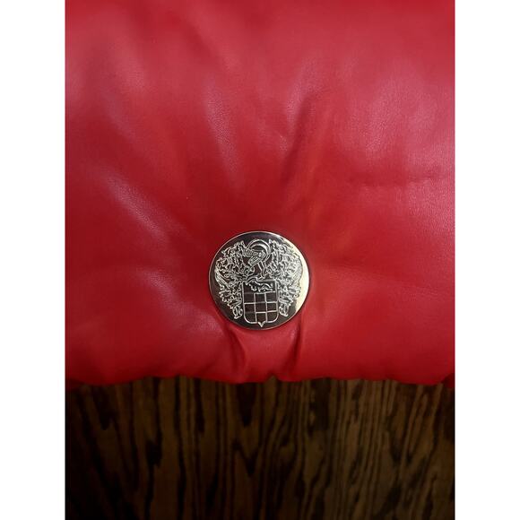 Vince Camuto Genuine Smooth Lamb Leather Bag/Purse Fire Red - Picture 3 of 12